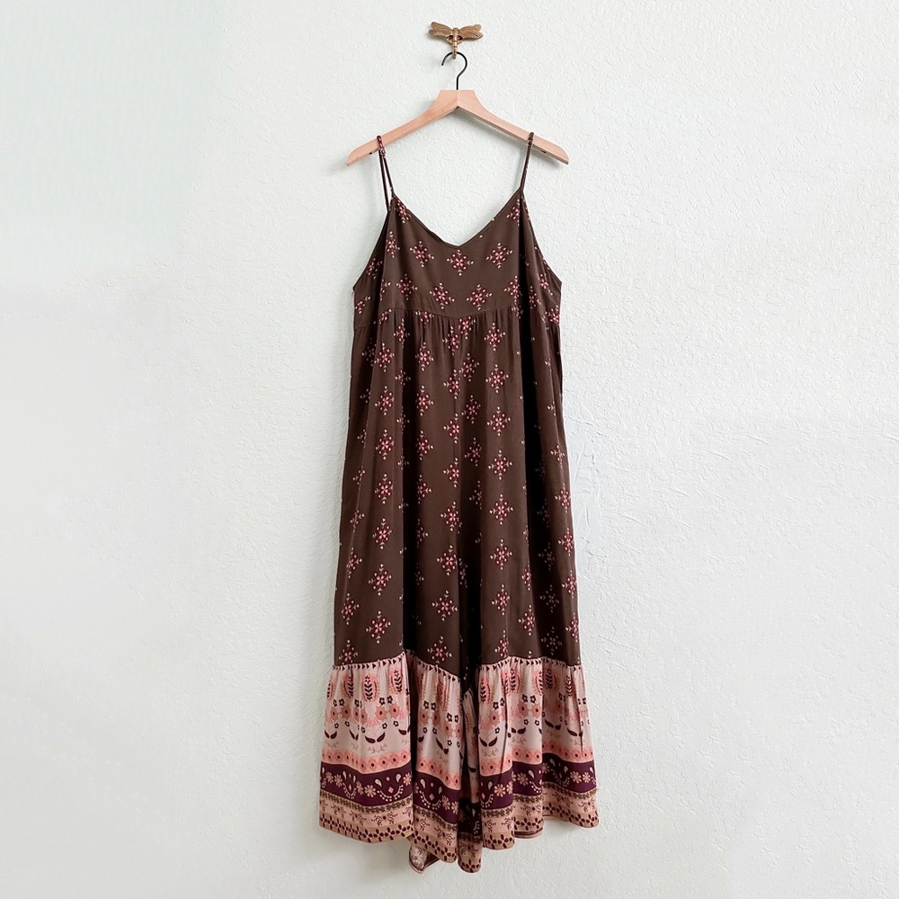 Natural Life•Jamie V-Neck Jumpsuit•Mocha Tulip